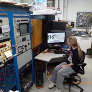 Brooke Jenkins in the lab