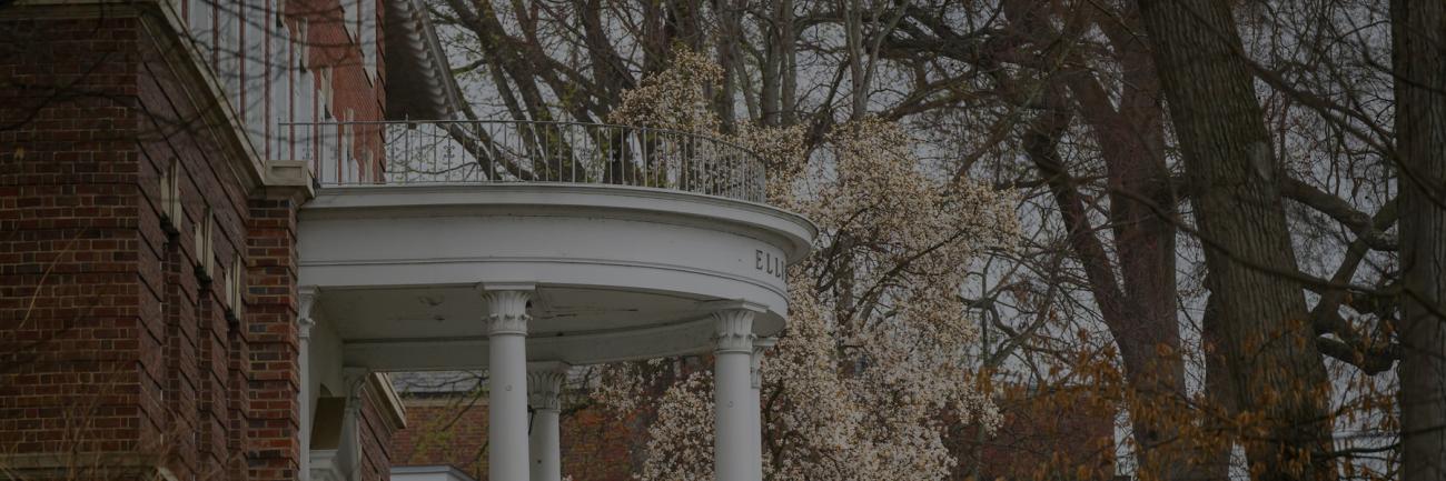 Ellis Hall in the springtime