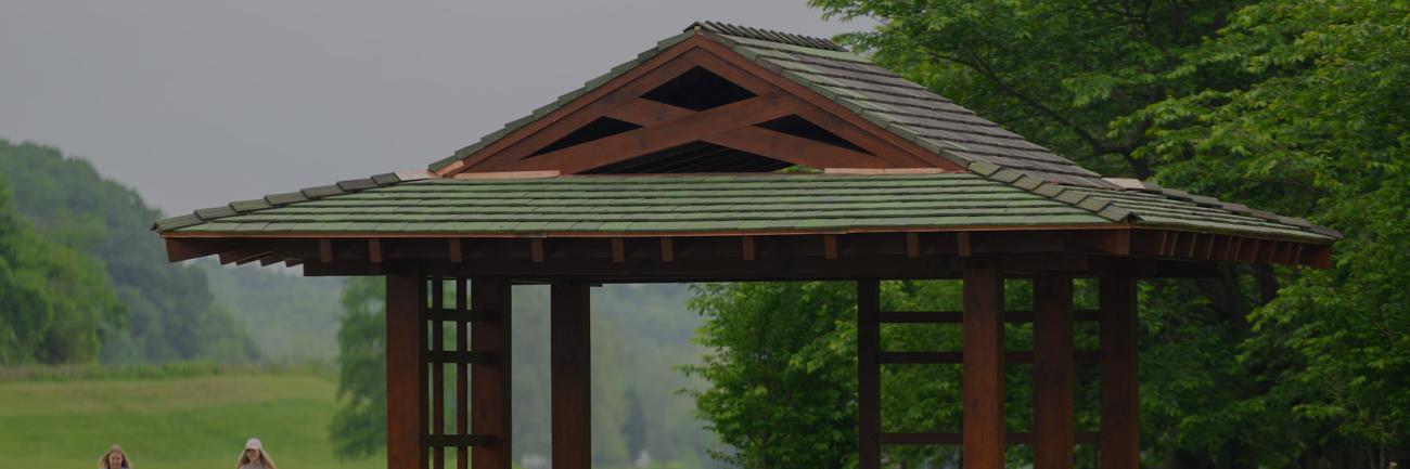 The new Friendship Park Pavilion at Ohio University