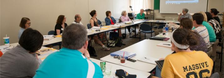 High School teachers from across the state of Ohio attend the Ping Institute Summer Institute for teachers in 2014. Photo by Ben Siegel/ Ohio University