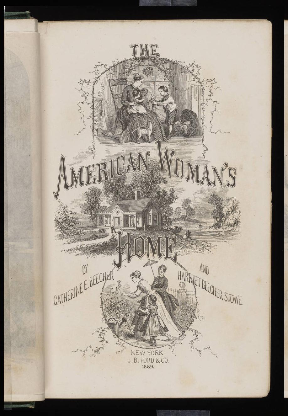 The American Woman's Home inside flap