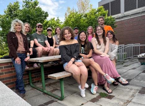 Members of Morris Fish Lab in Spring of 2025