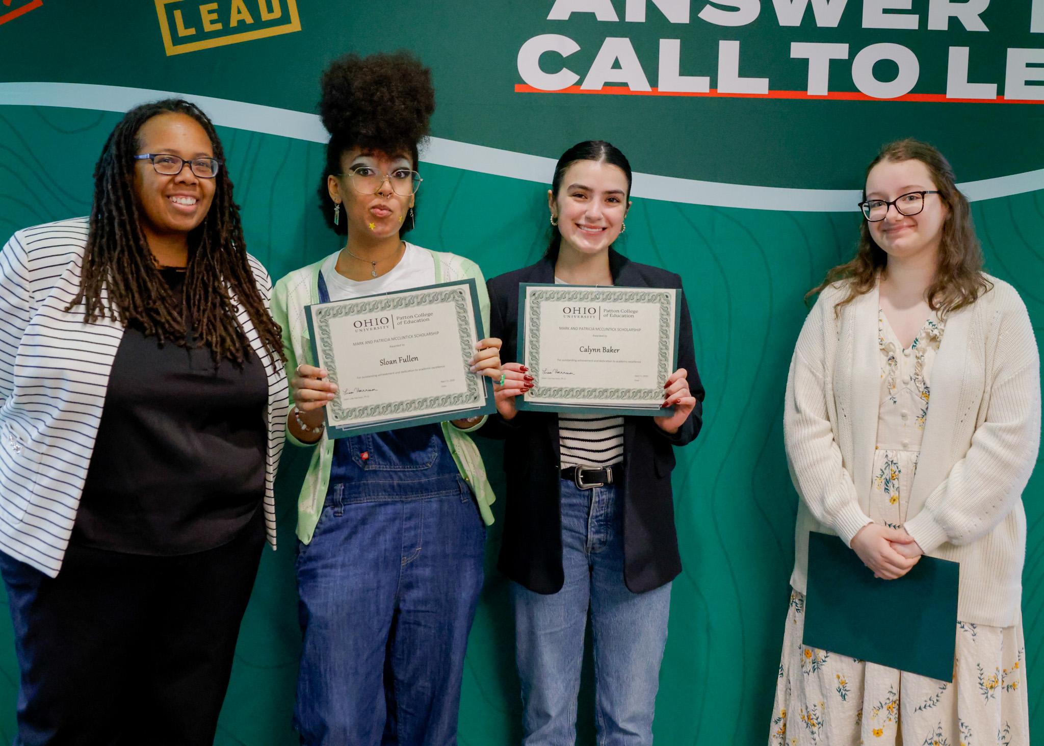 Mark and Patricia McClintick Scholarship Winners 2024-25