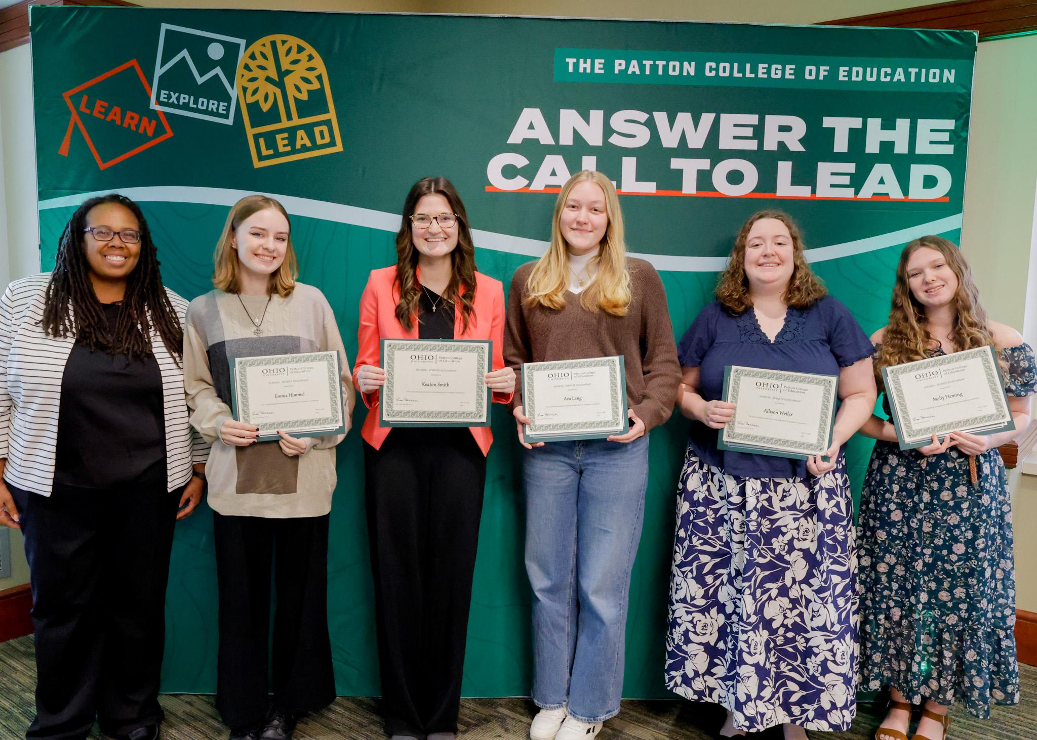 Sharon L. Spencer Scholarship Winners 2024-25