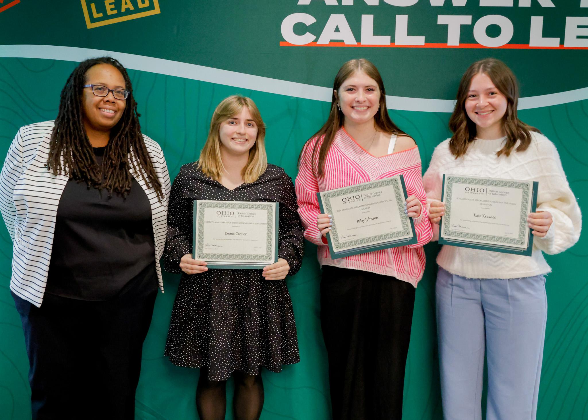 Stephenson Memorial and Strickmaker Scholarship for Special Education Winners 2024-25