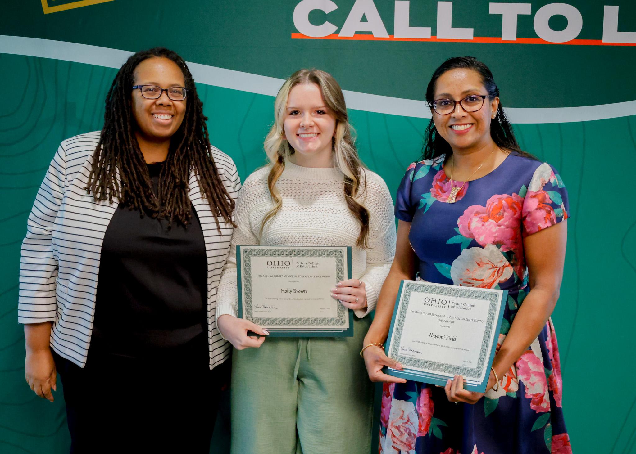 Abelina Suarez Memorial Education and Thompson Graduate Stipend Endowment Winners 2024-25