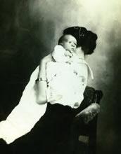 Violet Patton as a baby