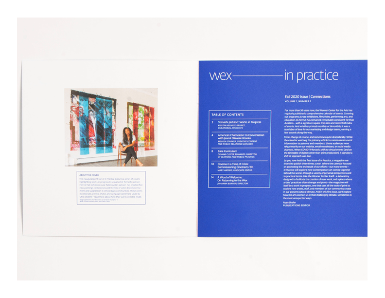gallery booklet spread
