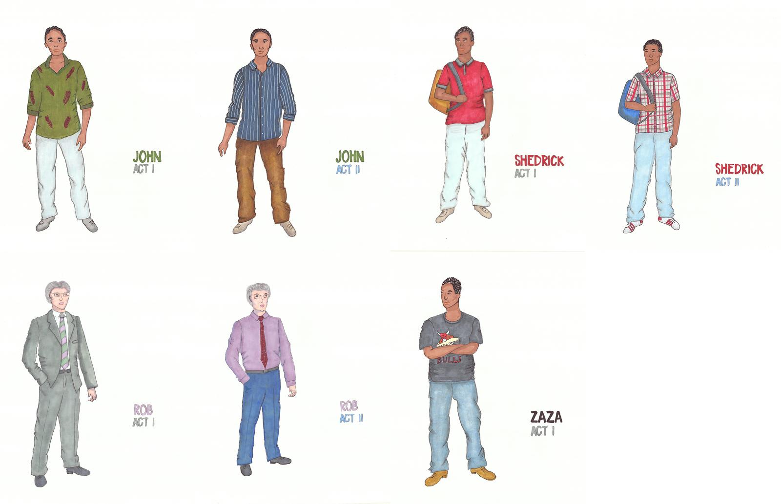Orignal Costume Sketches