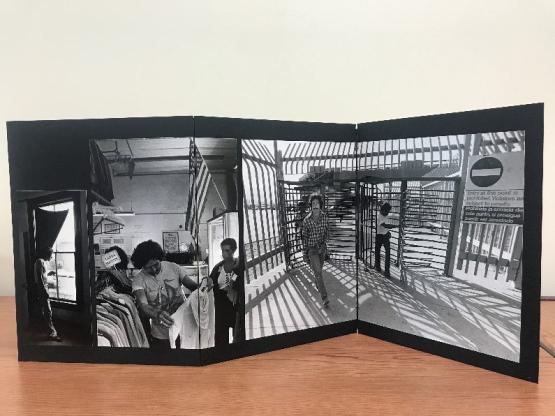 United States & Return to Mexico, 4th in series of 4. Panel entry for 38th Pictures of the Year competition by the National Press Photographers Association and the University of Missouri, 1981.