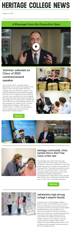 Heritage College Newsletter