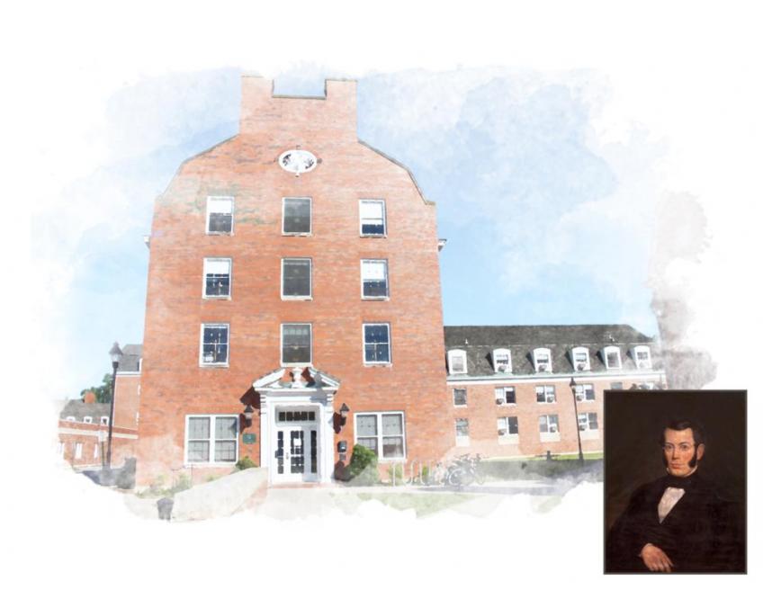 Ryors Hall with photo of Alfred Ryors 