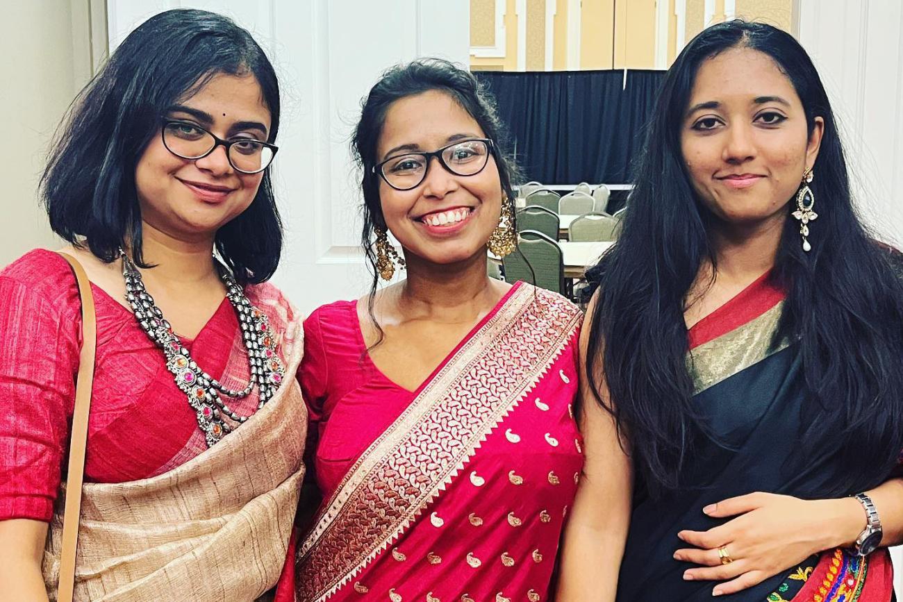 Three Indian students 