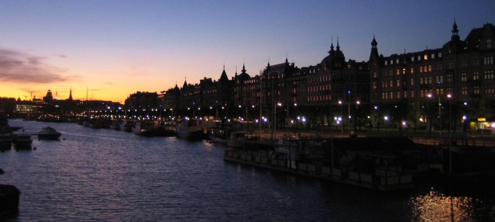 Buildings on water's edge