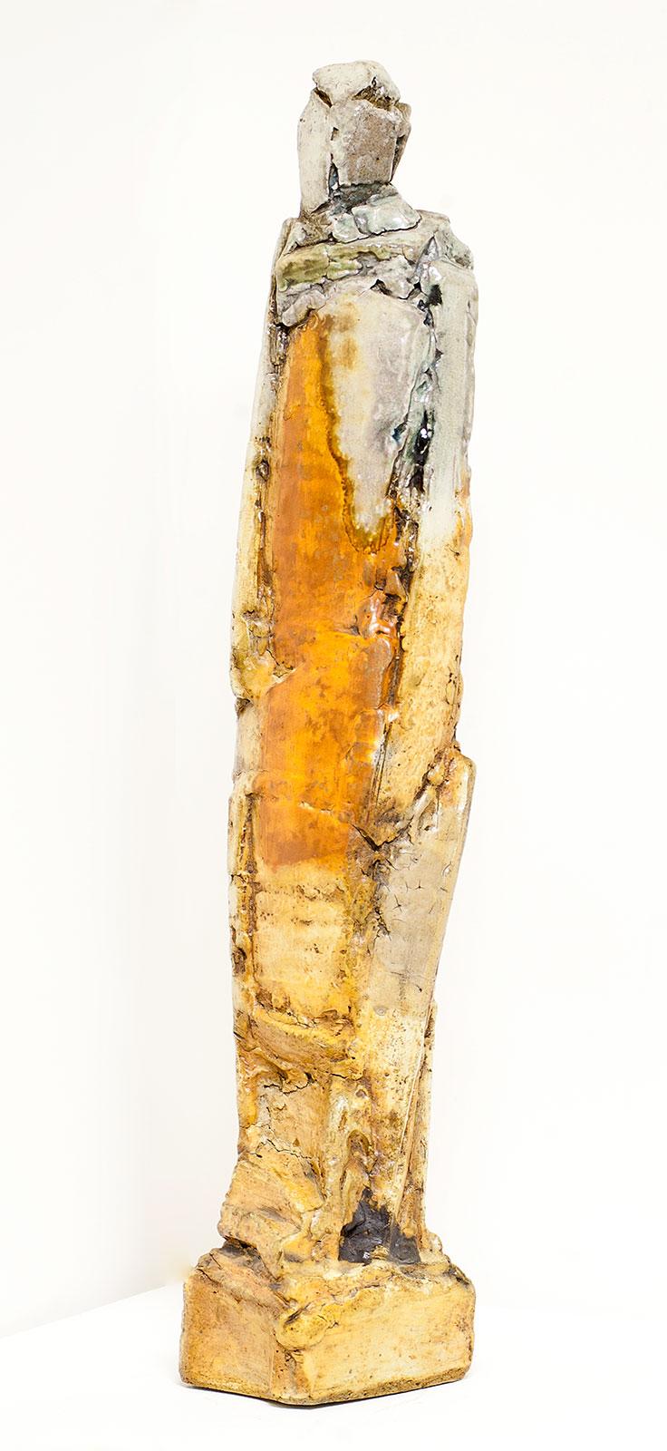 Untitled, 1995, Martin Neubert, stoneware and glaze, 23.5 in. x 4.5 in. x 4.75 in. (59.7cm x 11.4cm x 12.1cm), 95.004.1. Gift of the artist.