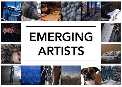 images of photographs in Emerging Artists exhibit