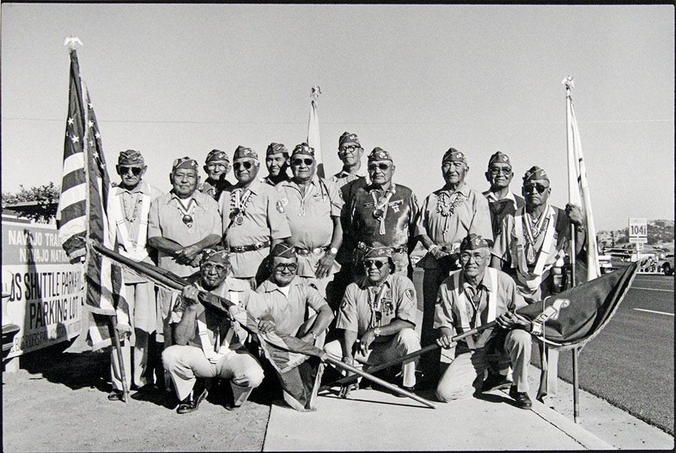 Group Photo, Navajo Code Talkers, 1982, Kenji Kawano, gelatin silver, 16 x 20 in. (40.6 x 50.8cm), 2002.008.18. Gift of the artist.