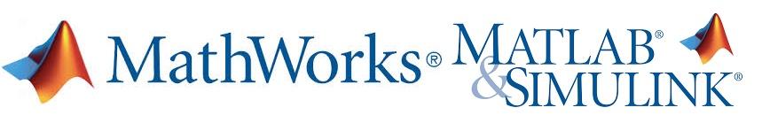 MathWorks, MatLab, and Simulink logos in color