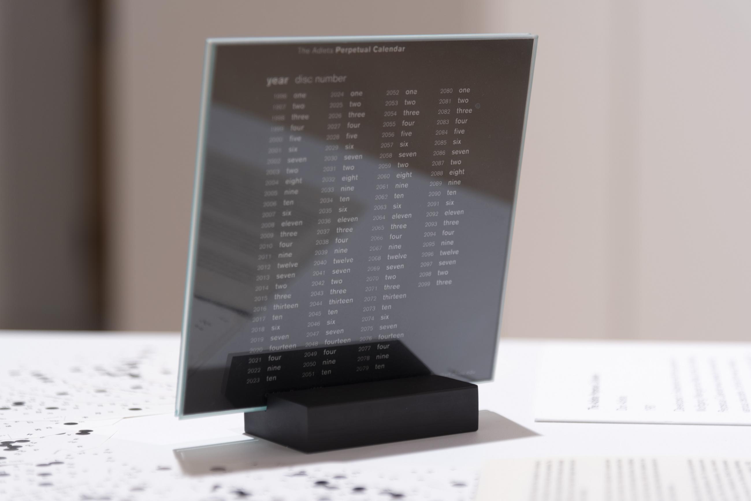 The Adleta Perpetual Calendar 2