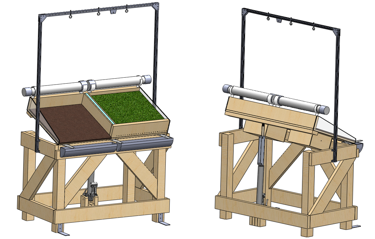 Plans for the large green roof models
