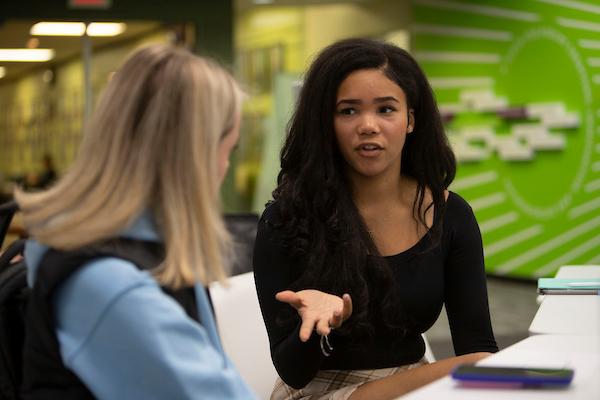 Student talking 