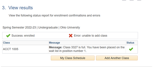 Image of Waitlist View Results Button