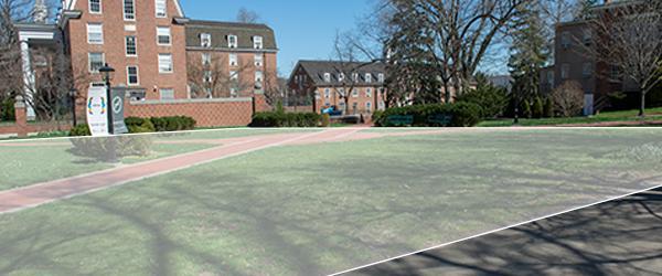 Howard Hall Site, featuring a field outside the Howard Hall building