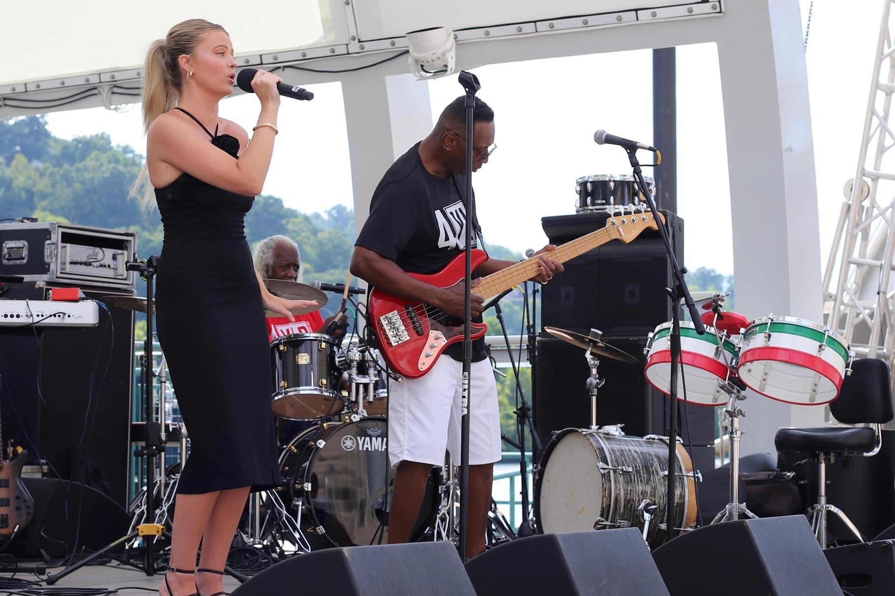 musicians on stage