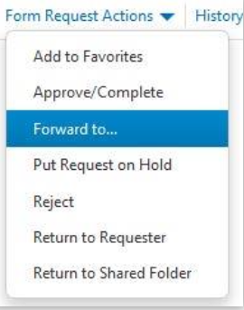Form Request Actions