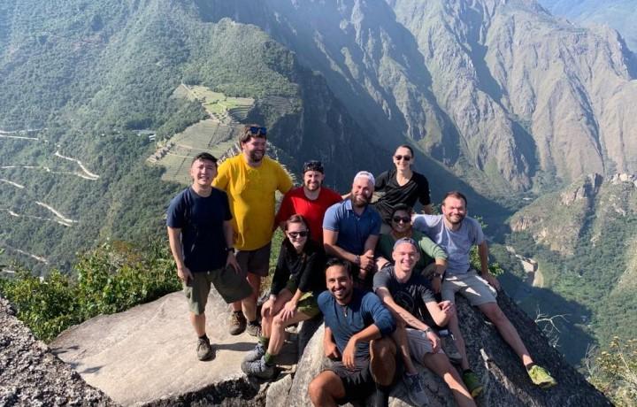 Group photo in the beautiful Peru mountains.