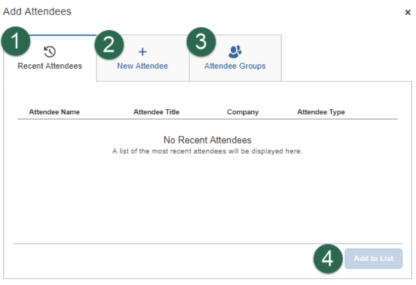 add attendees steps