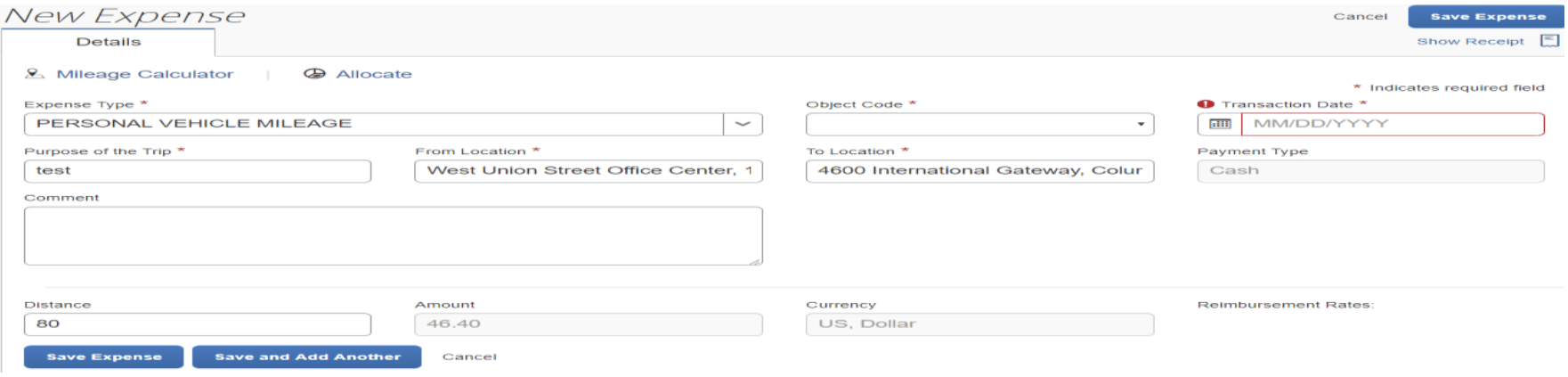 Mileage Calculator “Save Expense”