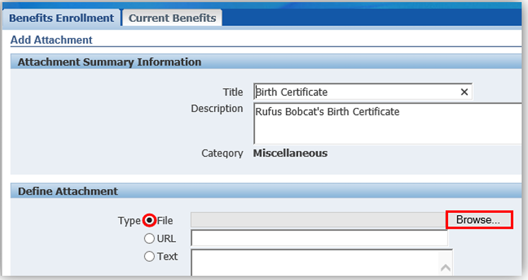 screenshot of attachment upload MPI