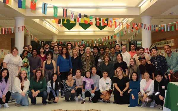 Faculty and staff at 2023 Global Fair