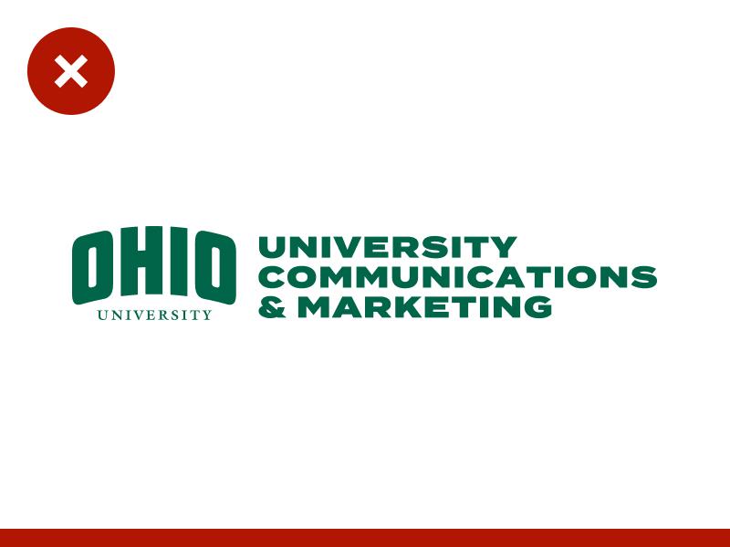 Ohio University Logo - Lockup Not Acceptable Use