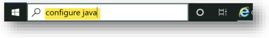 configure java