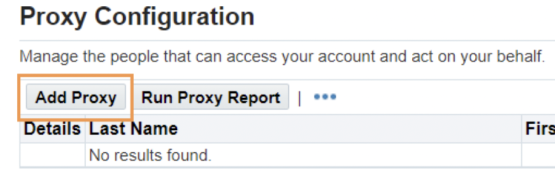 proxy configuration