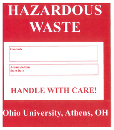 Hazardous Waste Label