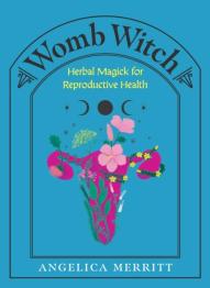 Drawing of womb with flowers on cover.
