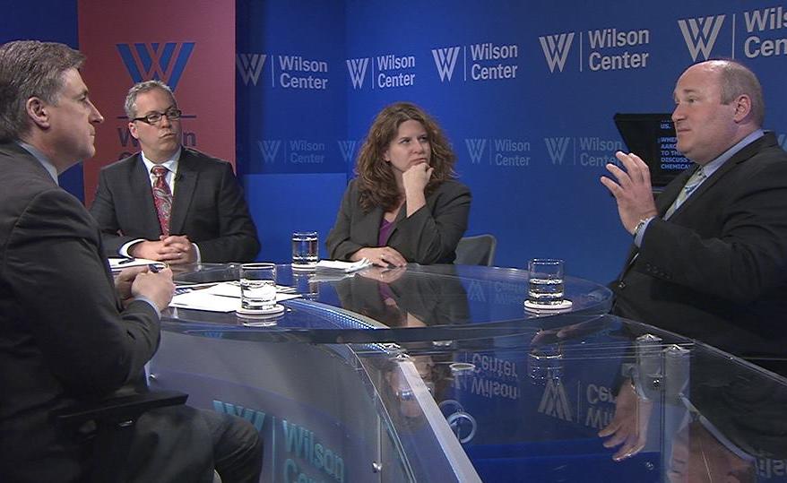Geoff Dabelko speaks at the Wilson Center