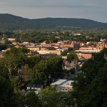 The Chillicothe, Ohio, skyline from a birds-eye view